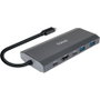 Tooq TQE-2241G Caja Externa y Hub 6 en 1 para SSD M.2 Gris